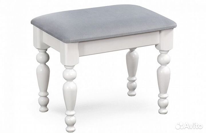 Банкетка №11 Белый полупрозрачный