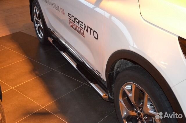 Пороги трубы на KIA sorento prime