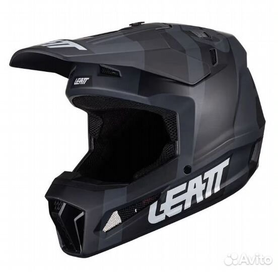 Кроссовый шлем Leatt Moto 3.5 Helmet Kit, Black 2