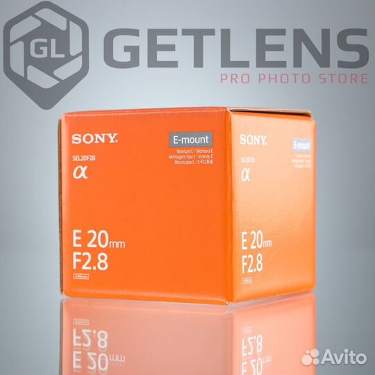 Sony E 20mm f/2.8 G (SEL20F28) (Новый)