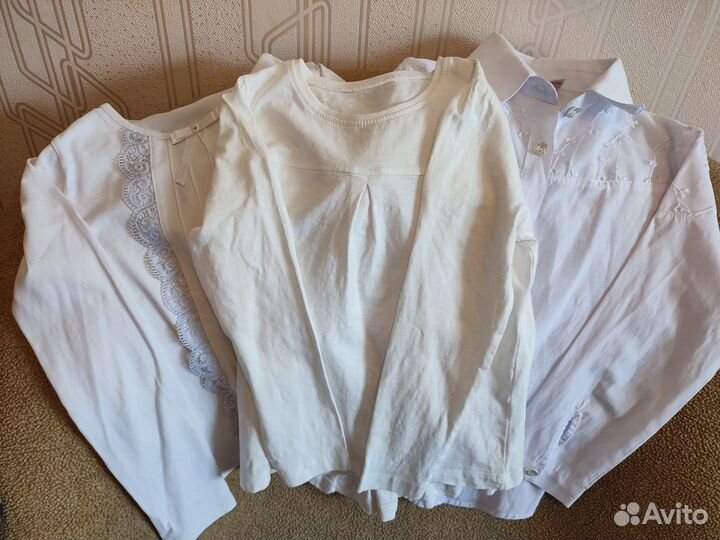 Блузки школьные пакетом р.122 128