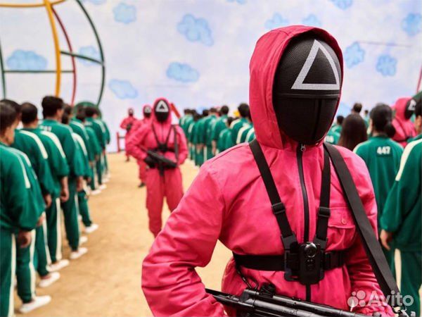 Костюм игра в кальмара размер S на хэллоуин