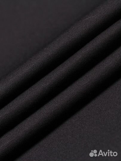 Трикотажная ткань стрейч джерси однотонный.Чёрный