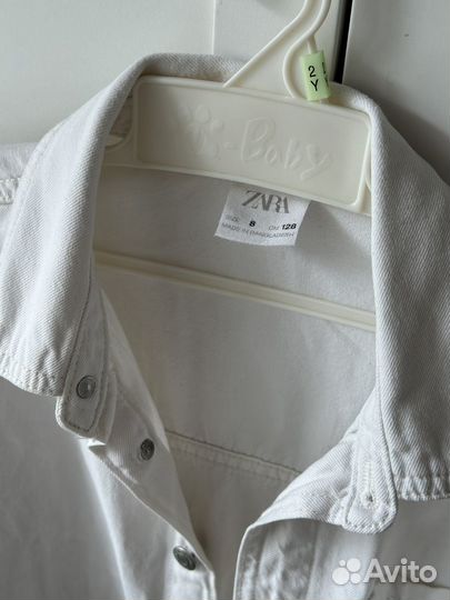 Джинсовая рубашка Zara 128