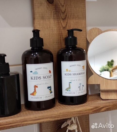 Дозатор диспенсер для мыла шампуня ванны детский