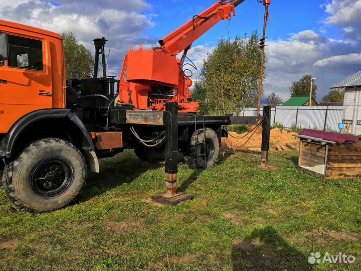 Бурильно-крановая машина КамАЗ БКМ-516 (Шасси КАМАЗ-43260С), 2006