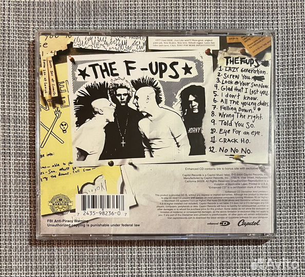 The F-Ups - The F-Ups CD USA
