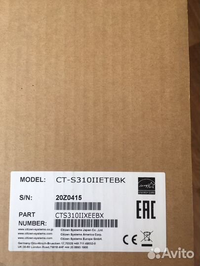 Термопринтер Citizen CT-S310iietebk