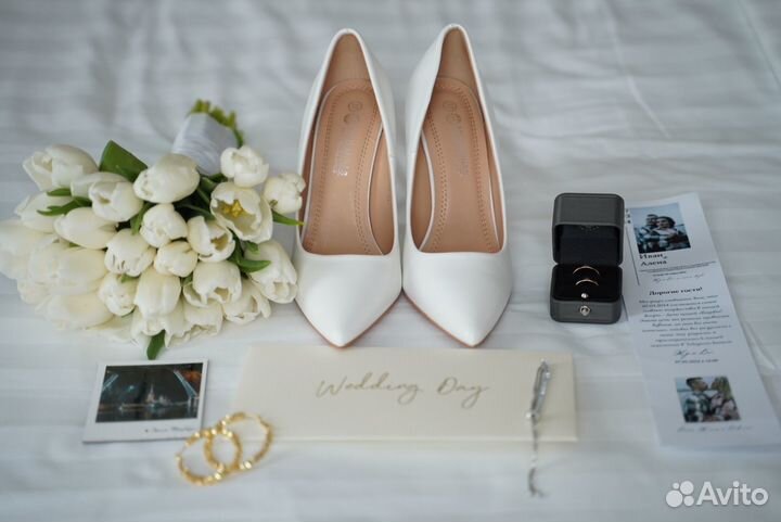 Туфли белые свадебные