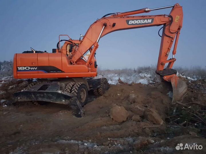 Услуги экскаватора doosan 180