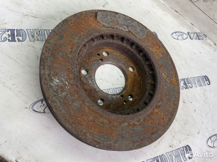 Диск тормозной Mitsubishi Outlander 1 продуваемый