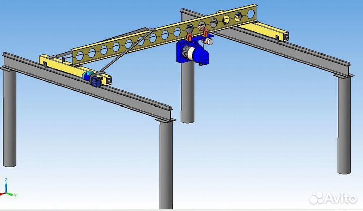 Крановые эстакады, крановые пути