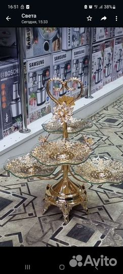 Ваза конфетница богемия менажницы