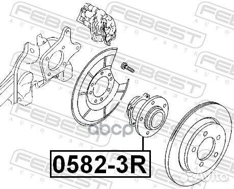 Ступица задняя nissan lafesta B35 2011.06- JP