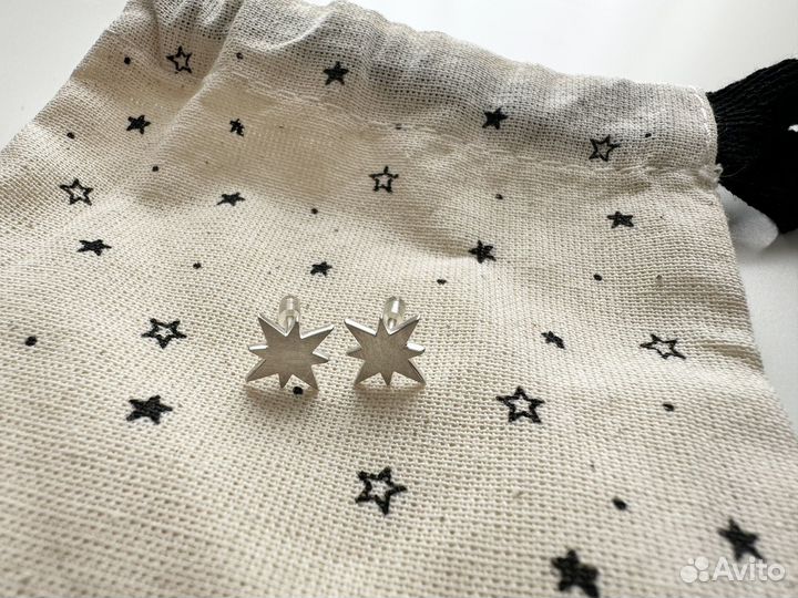 Серьги серебро 925 проба