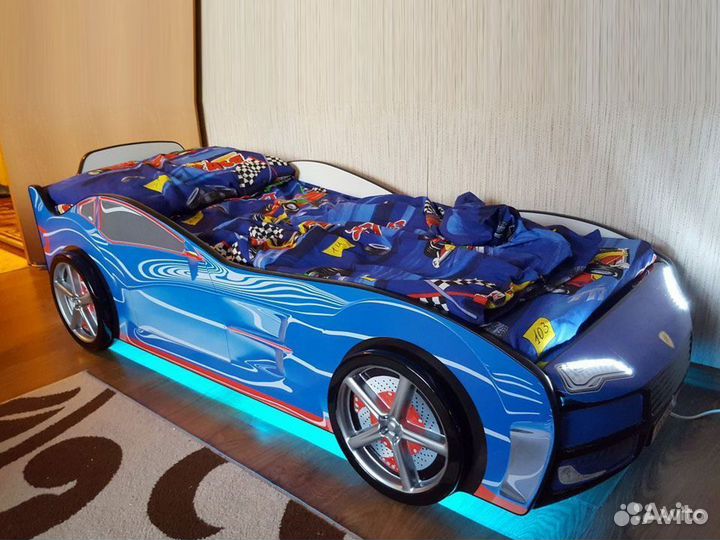 Детская кровать машина Turbo