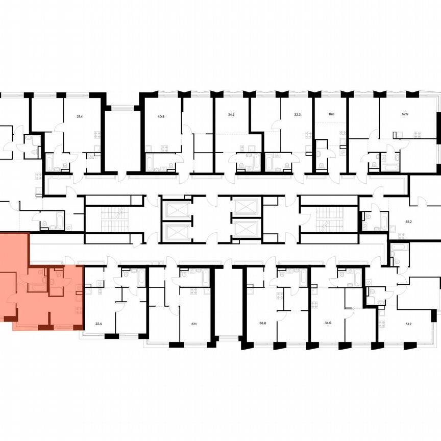 2-к. квартира, 54,7 м², 20/28 эт.