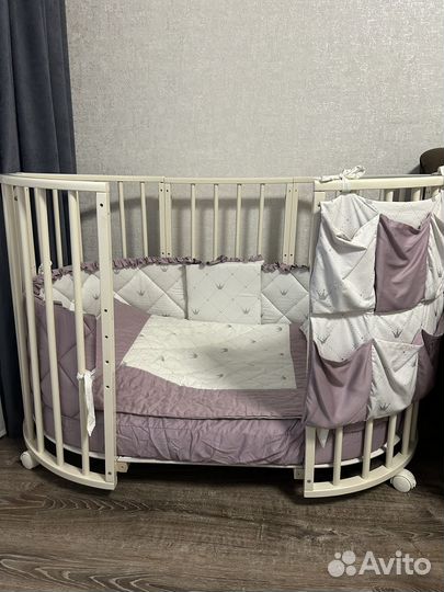 Детская кровать круг овал 7 в 1