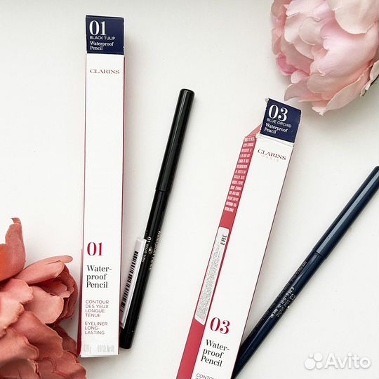 Clarins waterproof EYE pencil 01/03