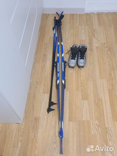Лыжи беговые Nordway (+палки и ботинки)