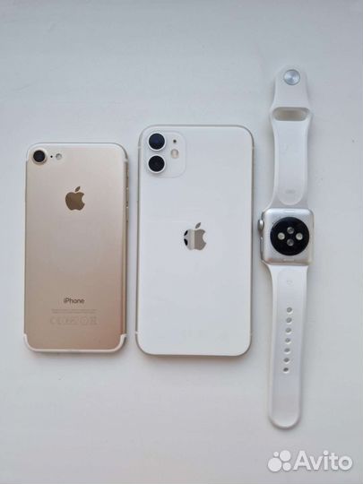 iPhone 11, Айфон 7, Apple watch 3