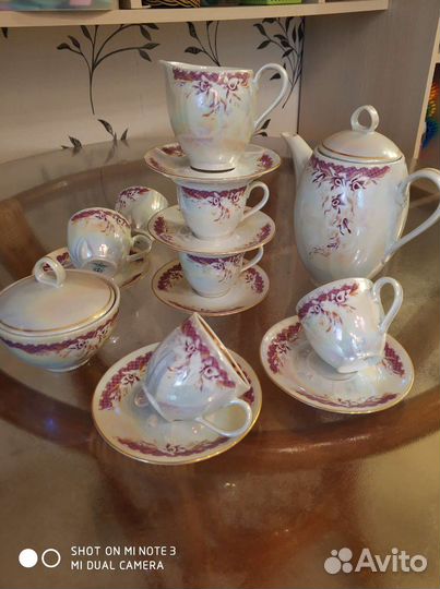 Кофейный сервиз Орхидея гдр