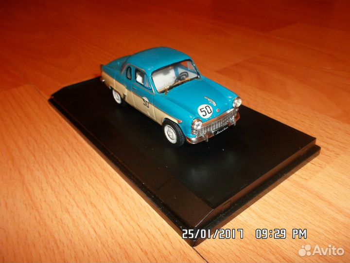 1/43 Москвич 407 купе гоночный от KotStarVideo