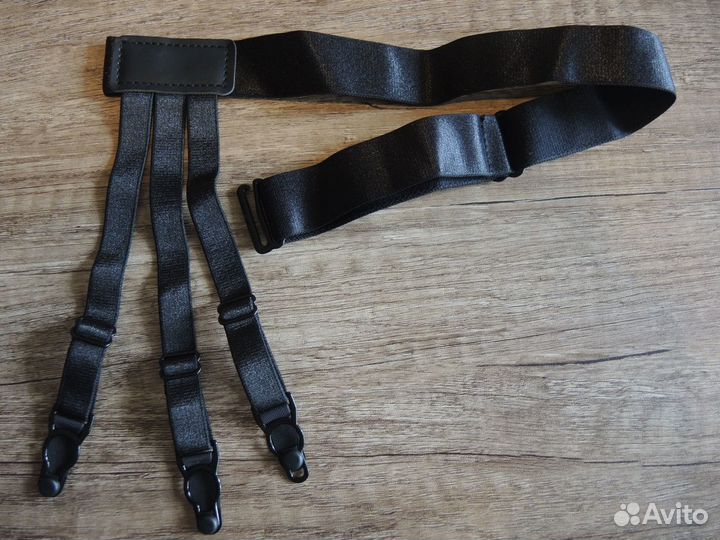 Подтяжки для удержания рубашки (черные)