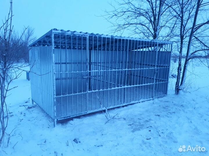 Вольер и будка для собаки