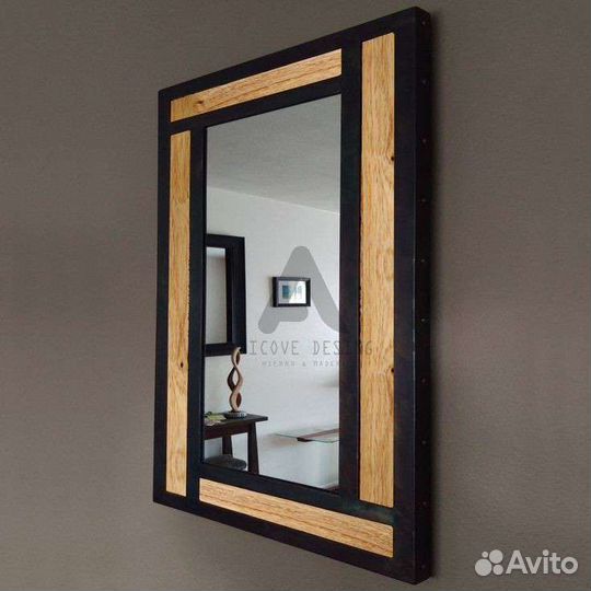 Зеркало в стиле лофт