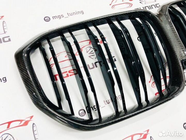 Решетка в BMW Х5 G05 стиль Х5М Карбон