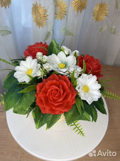 Букет цветов из мыла