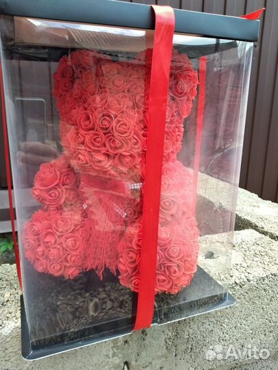 Мишки из розочек