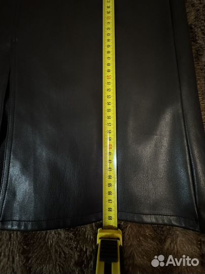 Юбка из экокожи 44