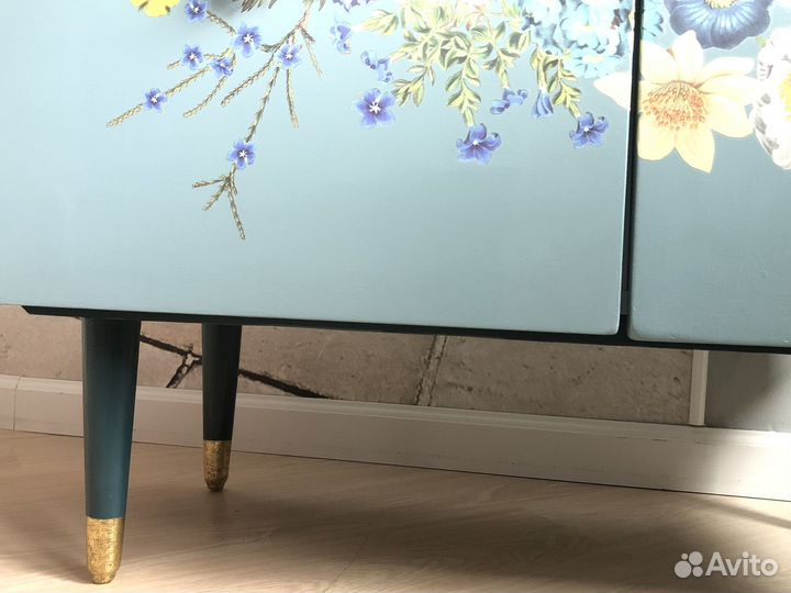 Тумба винтаж СССР. Ретро-тумба перекрашенная