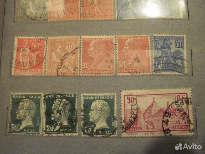 France 1903-1929 Старинные марки Франции 26 штук