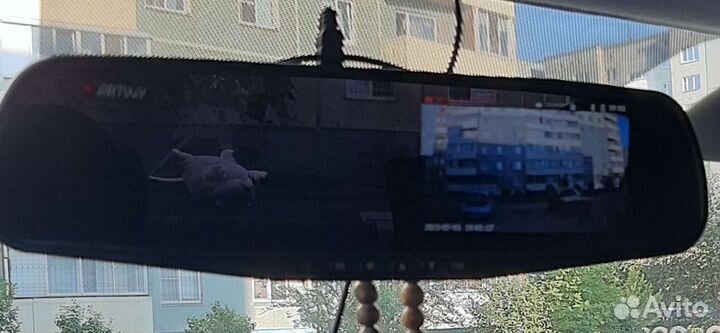 Видеорегистратор зеркало с камерой заднего вида