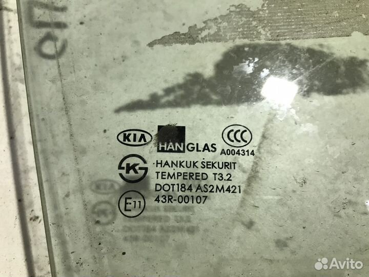 Стекло переднее правое Киа Спектра Kia Spectra