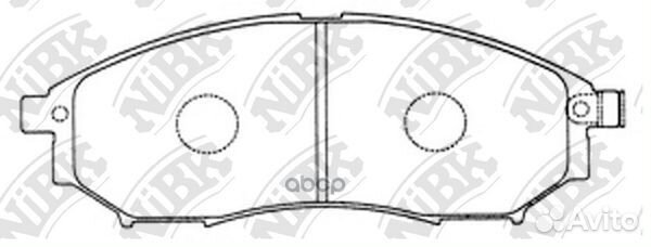 Колодки тормозные дисковые PN2444 NiBK
