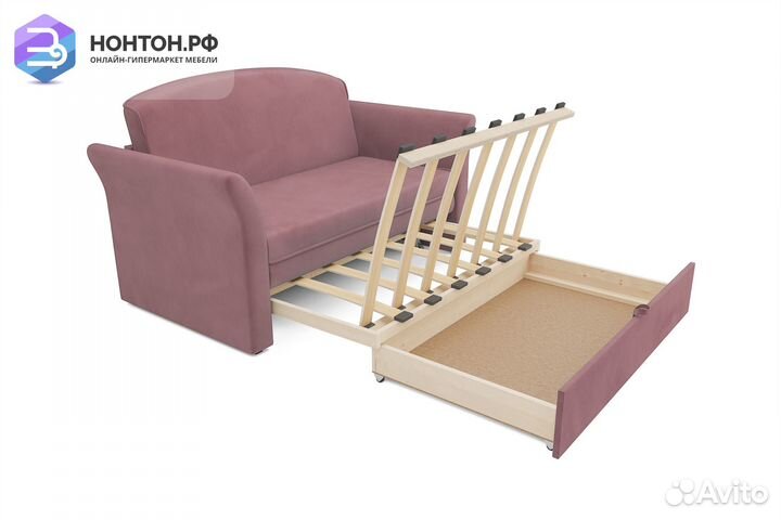 Диван выкатной Малютка 2 розовый