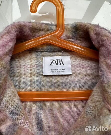 Куртка рубашка утепленная Zara 164 размер