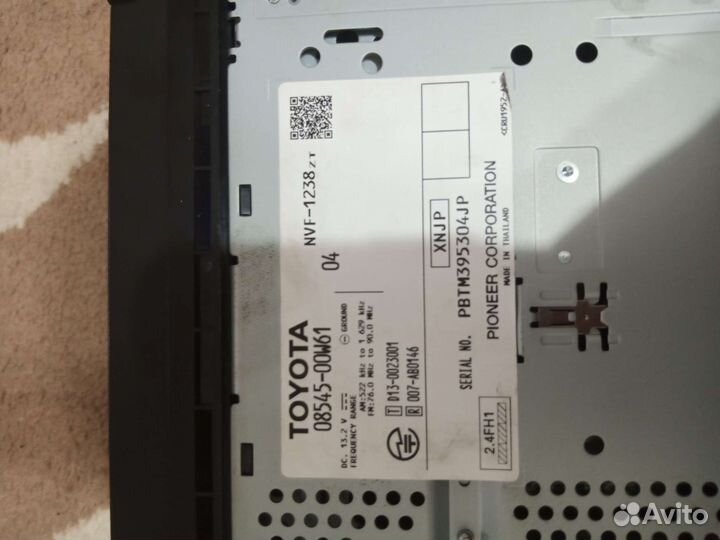 Штатная магнитола для таёта prado