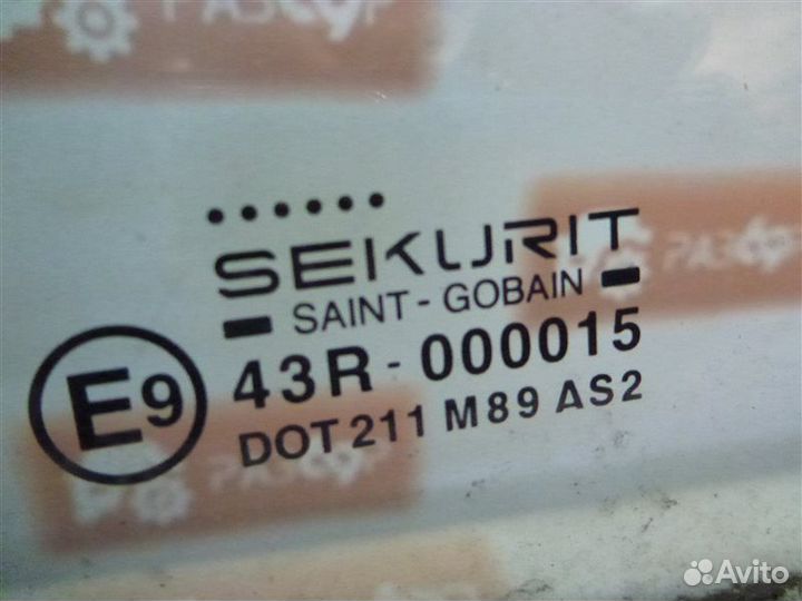 Стекло двери переднее правое Citroen Berlingo MF