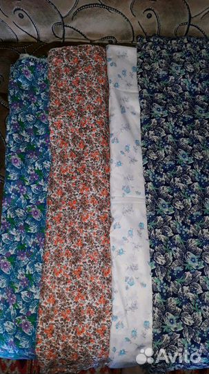 Ткани отрезы ссср. шторы и тюль гдр
