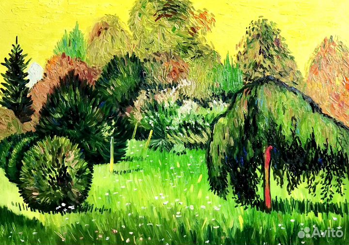 Картина летний пейзаж