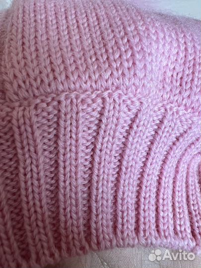 Шапка шлем зимняя для девочки 12m