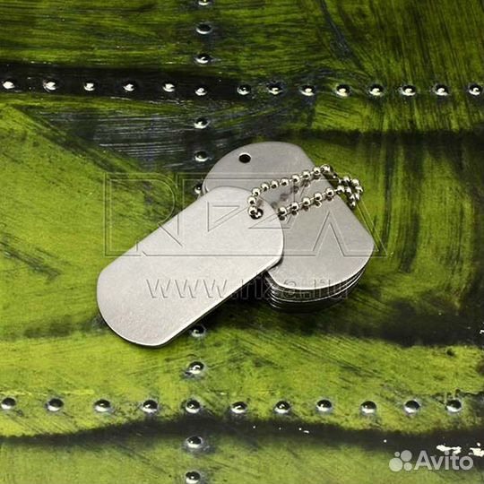 Армейские жетоны чистые под гравировку (заготовки)