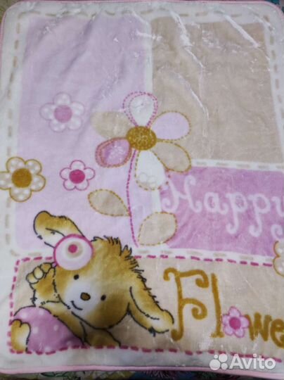 Плед детский плюшевый