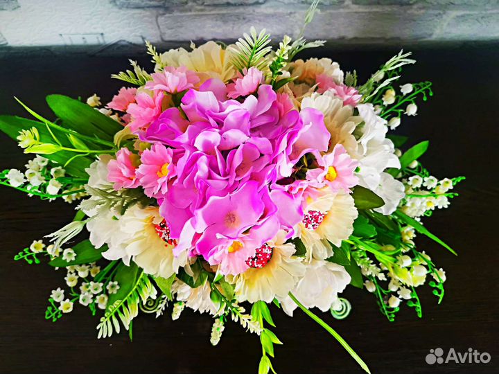 Искусственные цветы, деревце, топиарий, подарок