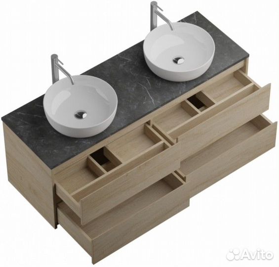 Мебель для ванной BelBagno Kraft-1400-4C-KEP-140-2-MNO Rovere Nebrasca Nature